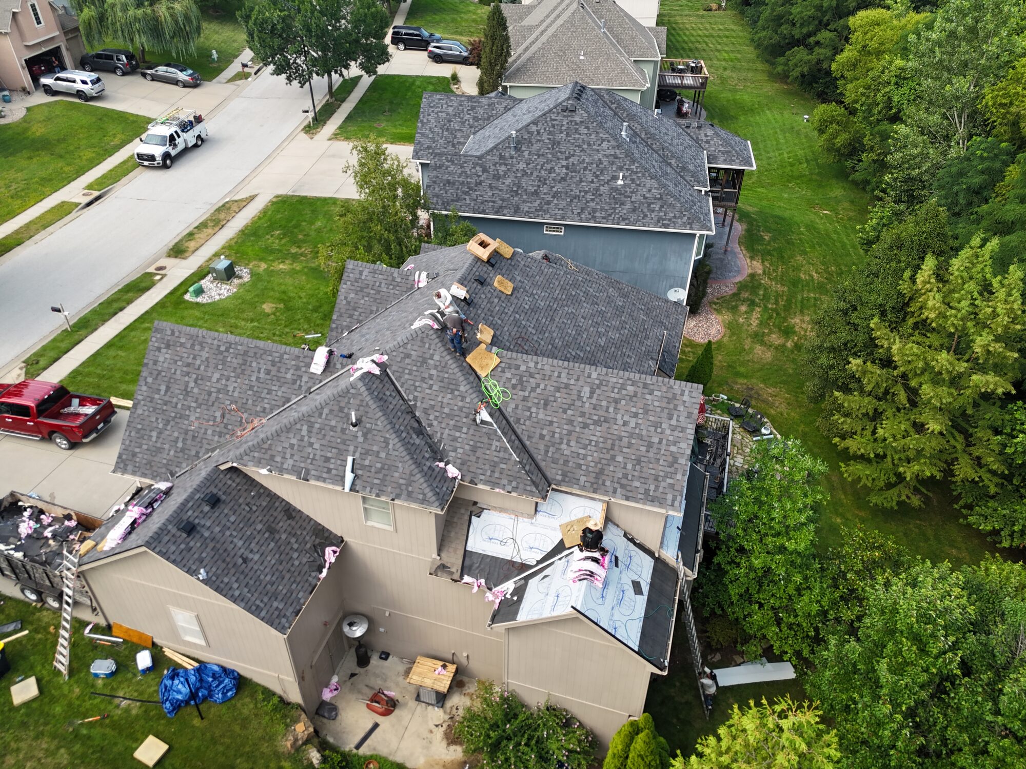 Full residential re-roof, Kansas City metro