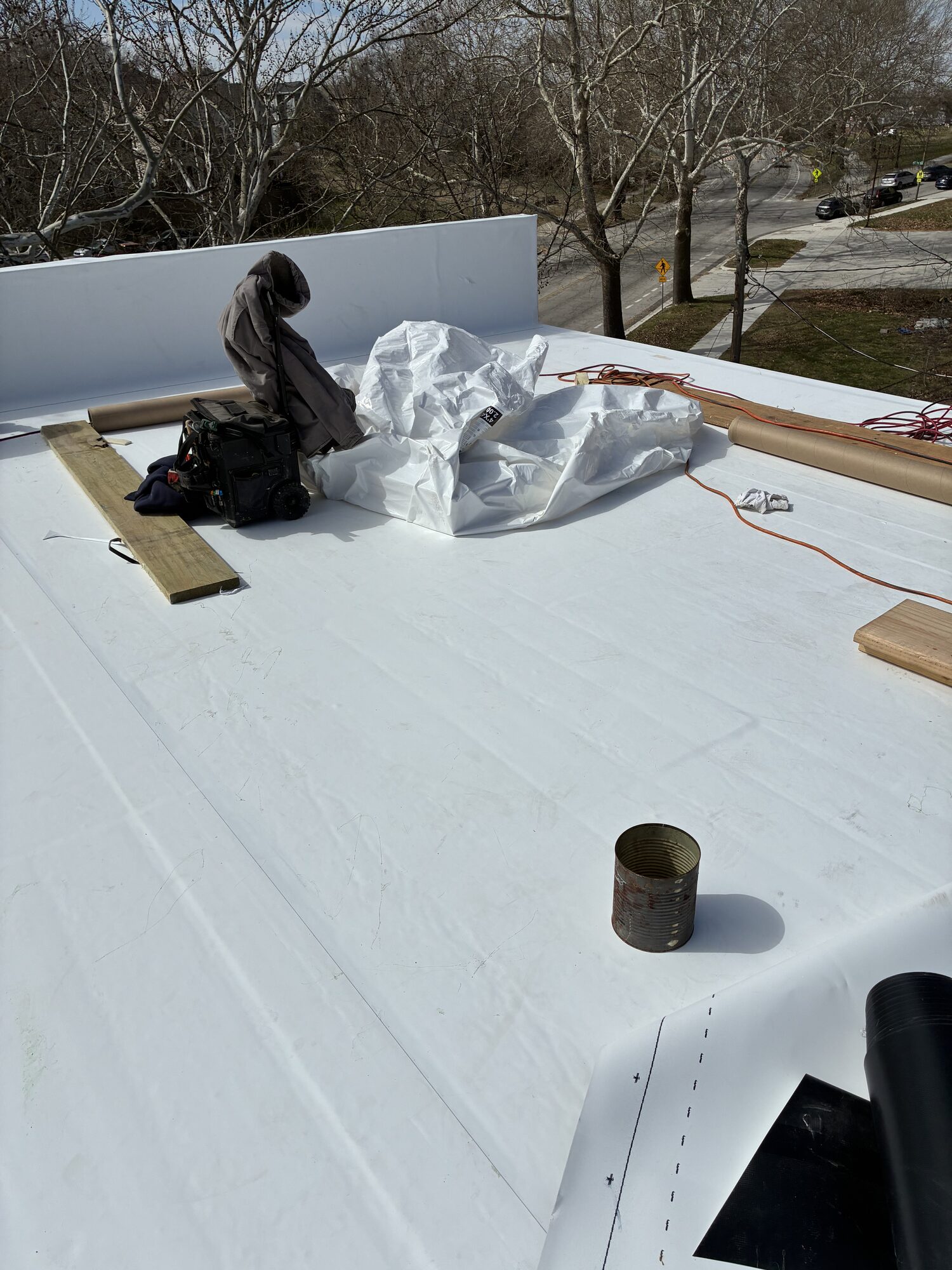 Commercial TPO flat roof