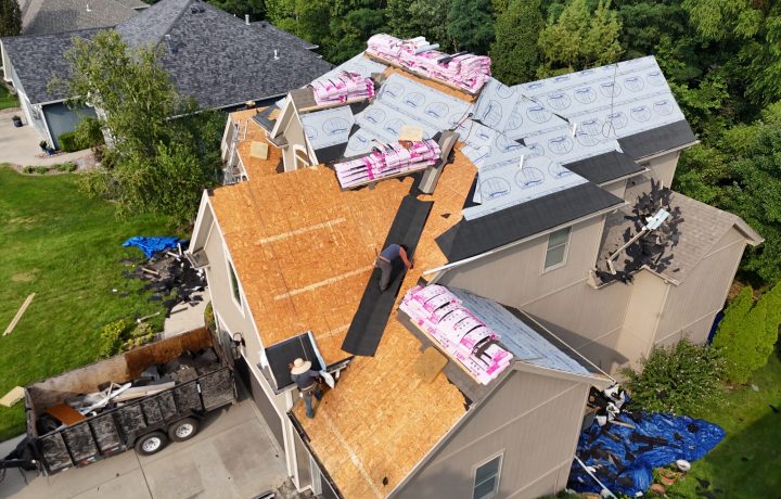Luxury Home Full Re-Roof (Aerial Progression) photo 2
