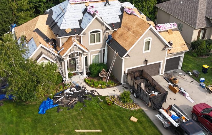 Luxury Home Full Re-Roof (Aerial Progression) photo 5