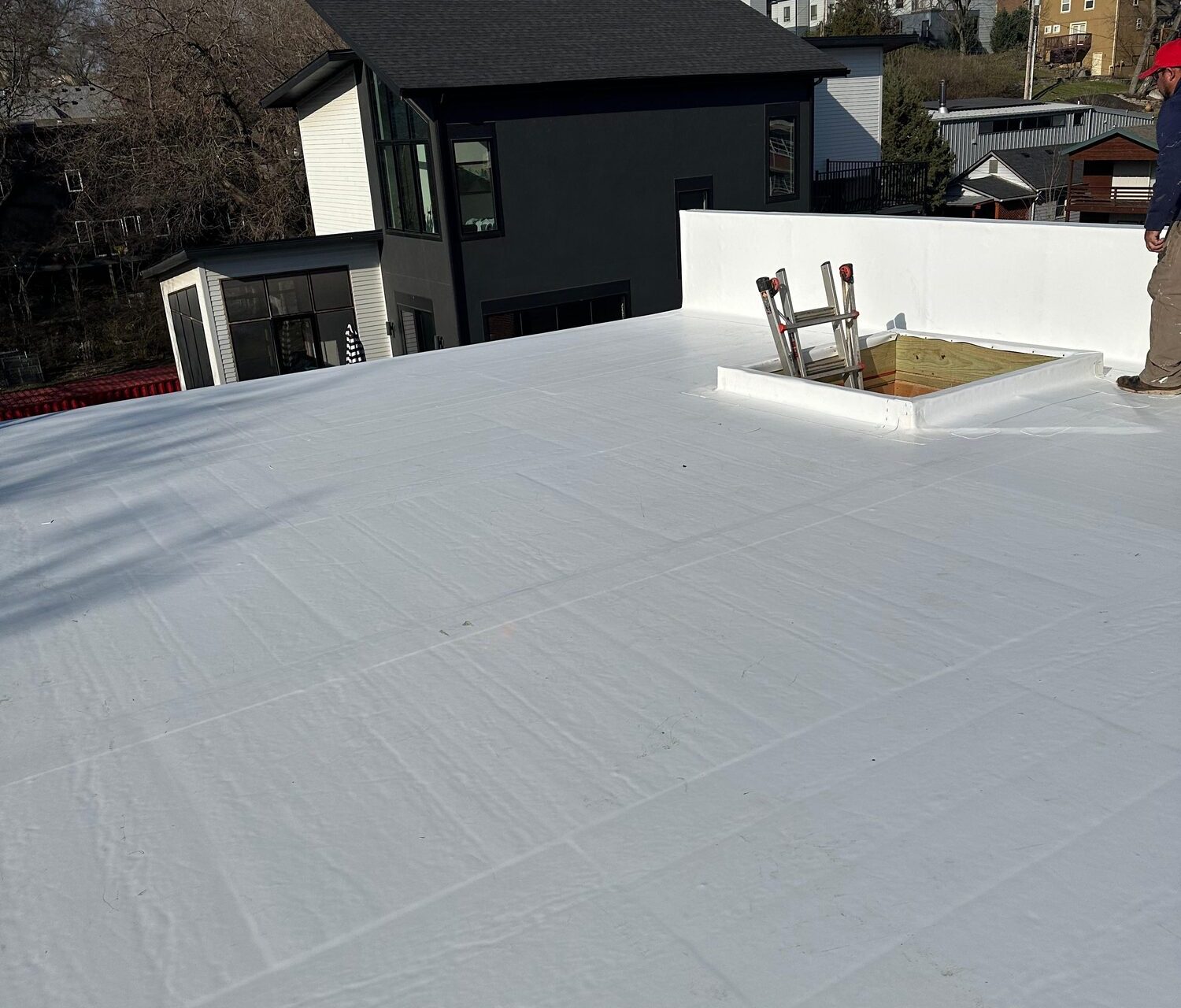 Modern Home Membrane Roof