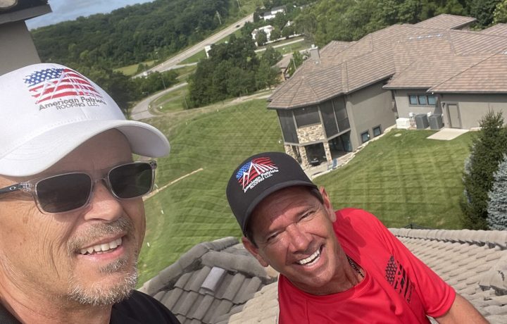 American Patriots Roofing crew at work